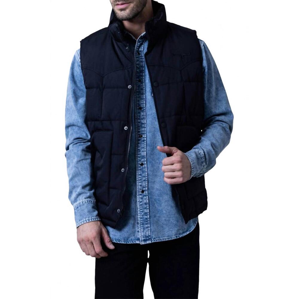 NEW KIMES muir trail vest in black